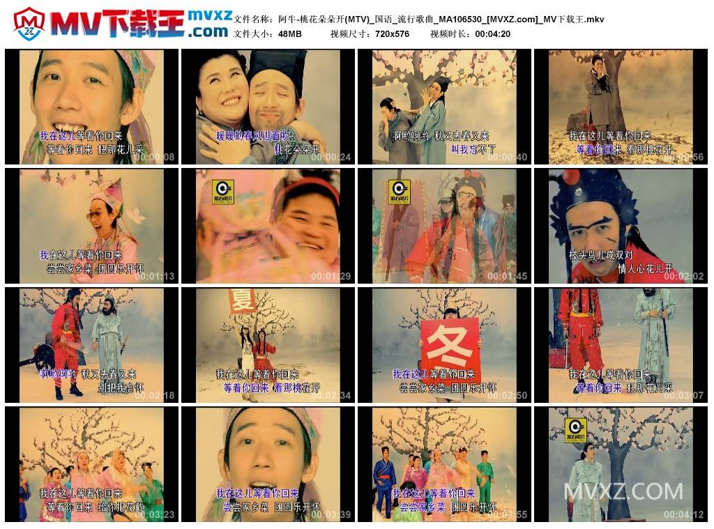 阿牛-桃花朵朵开(MTV)_国语_流行歌曲_MA106530
